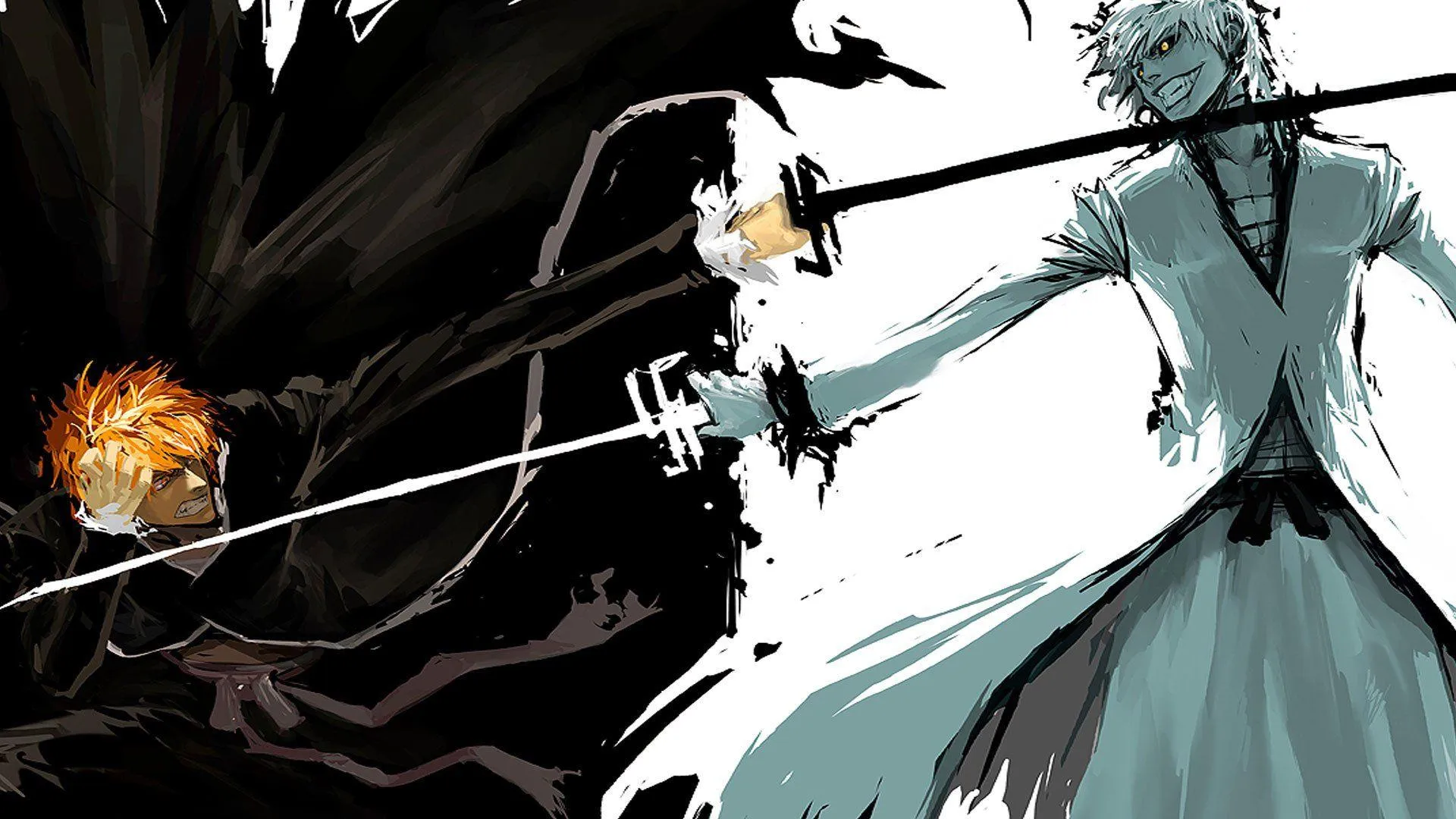 Ichigo vs White — Wallpaper Bleach